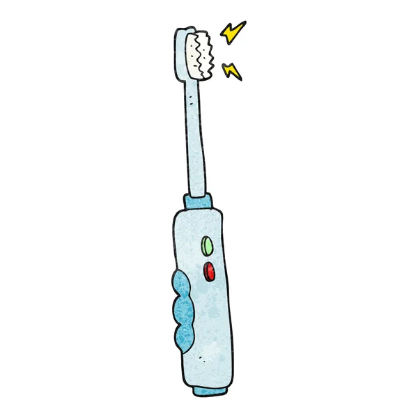 Textured cartoon buzzing electric toothbrush — Stock Vector