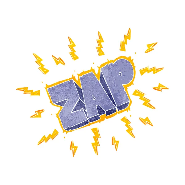 Символ ретро мультфільму Зап — стоковий вектор