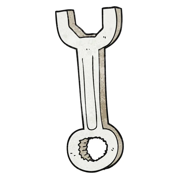 Texturizado desenho animado spanner — Vetor de Stock