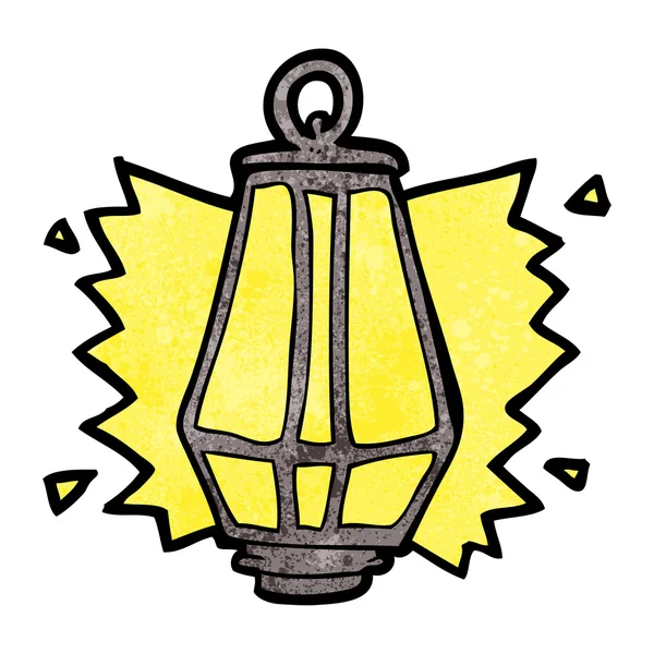 Testurizzato lanterna del fumetto brillante — Vettoriale Stock