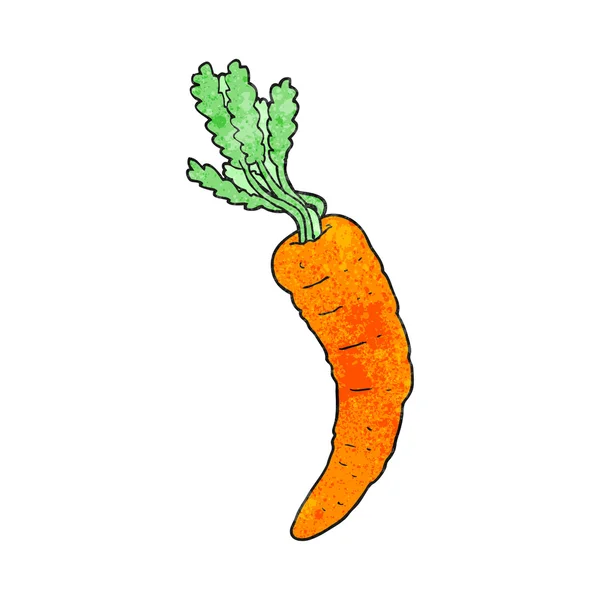 Textured cartoon carrot — Stock Vector