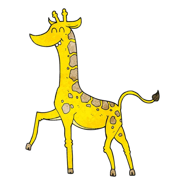 Girafa de desenhos animados texturizados — Vetor de Stock