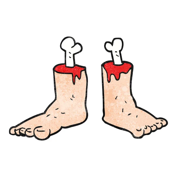 Текстурированные мультяшные отрезанные ноги — стоковый вектор