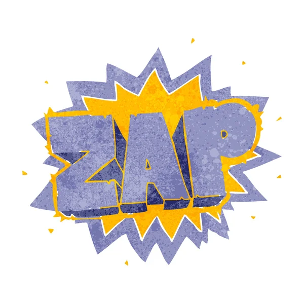 Retro cartoon zap explosion sign — стоковый вектор