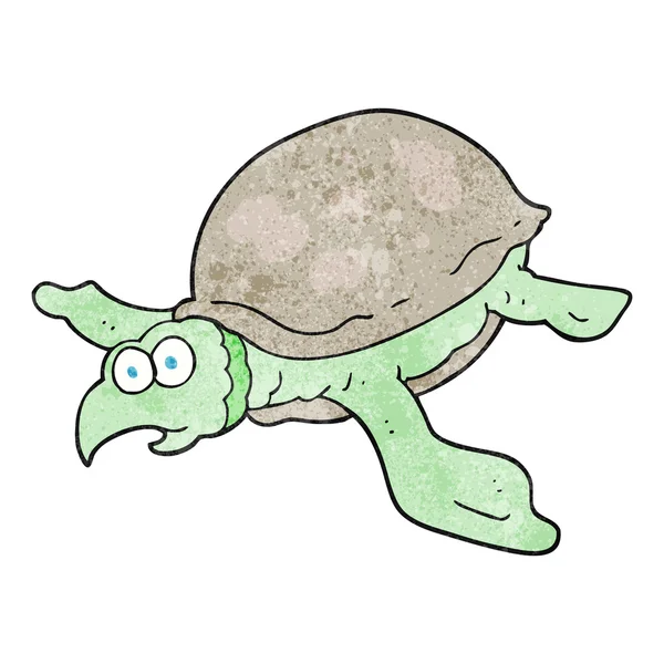 Texturierte Cartoon-Schildkröte — Stockvektor