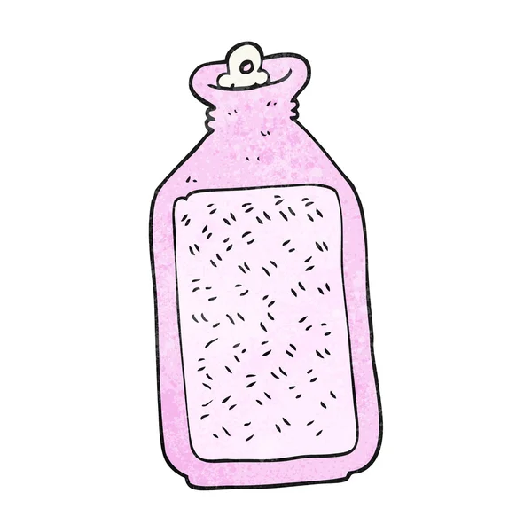 Botella de agua caliente de dibujos animados con textura — Archivo Imágenes Vectoriales