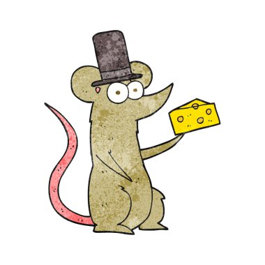 dokulu karikatür fare peynir ile