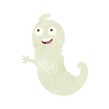 retro cartoon ghost