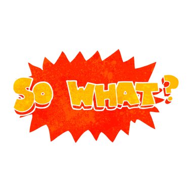 Yani ne retro işareti karikatür