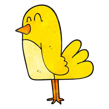 dokulu karikatür kuş