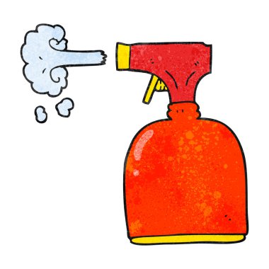 dokulu karikatür püskürtülen ilaç şişe