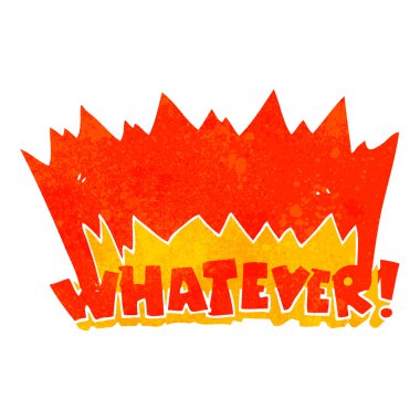 Retro karikatür ne olursa olsun! Not