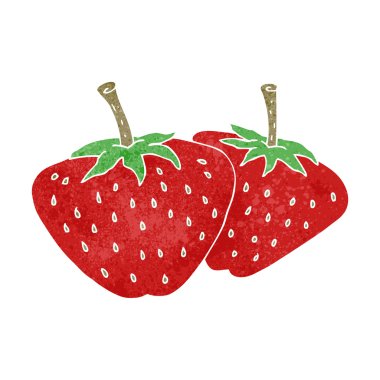 Retro çizgi film çilek