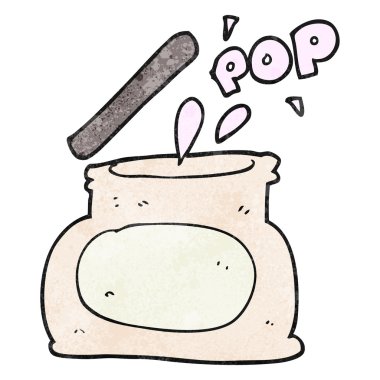 dokulu karikatür haşhaş kavanoz