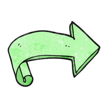 dokulu karikatür oku