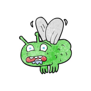 dokulu karikatür sinek