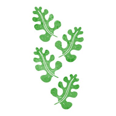 Retro karikatür yaprakları