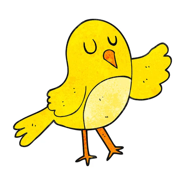 Aves de dibujos animados texturizados — Vector de stock