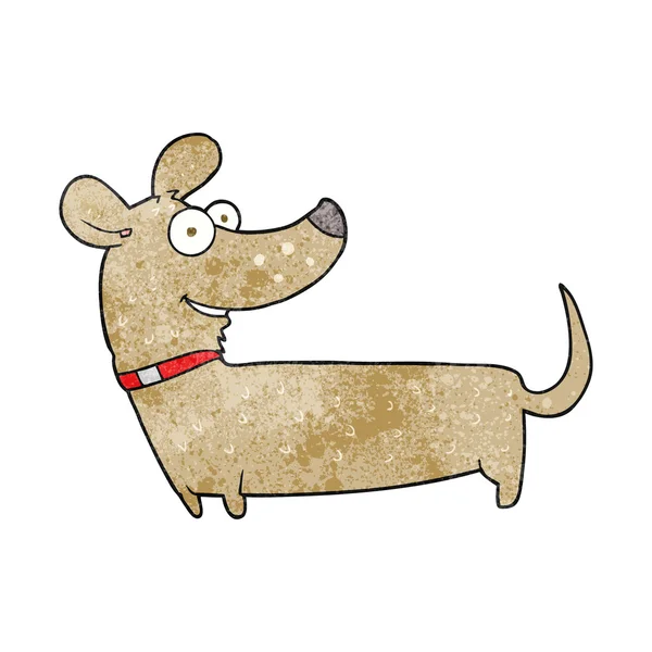 Testurizzato cartone animato felice cane — Vettoriale Stock