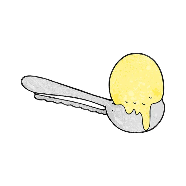 Texturierte Cartoon-Kugel Eis — Stockvektor