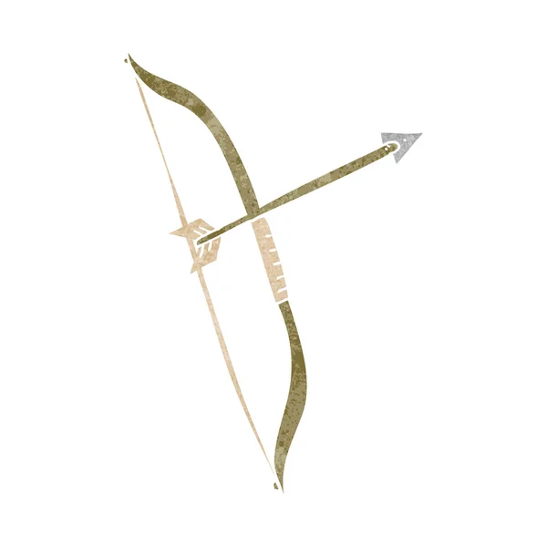 Ретро-лук и стрелы — стоковый вектор