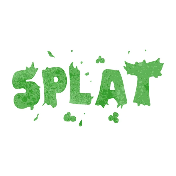 Rétro dessin animé splat — Image vectorielle