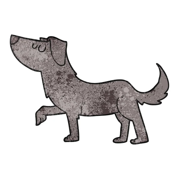 テクスチャの漫画の犬 — ストックベクタ