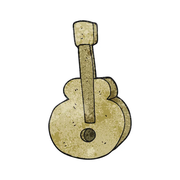 Dokulu karikatür gitar — Stok Vektör