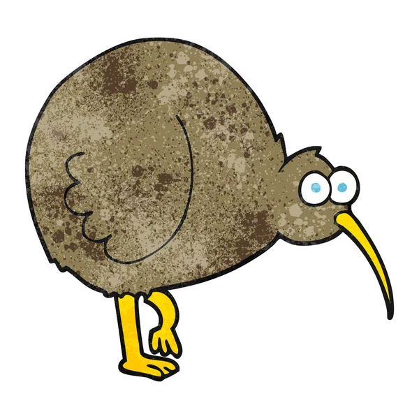 Texturierte Karikatur Kiwi-Vogel — Stockvektor