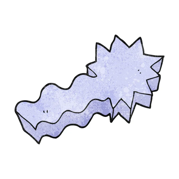 Dessin animé texturé étoile filante — Image vectorielle
