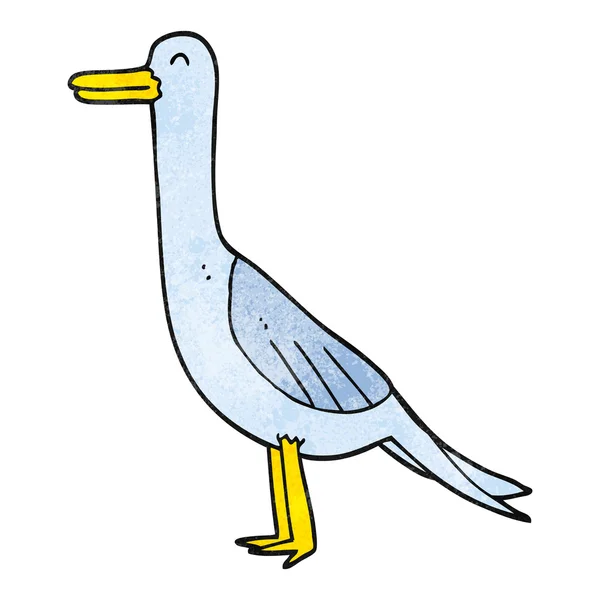 Dokulu karikatür kuş — Stok Vektör
