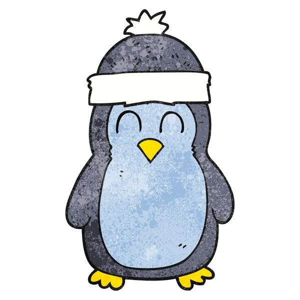 Текстурированный мультяшный пингвин — стоковый вектор