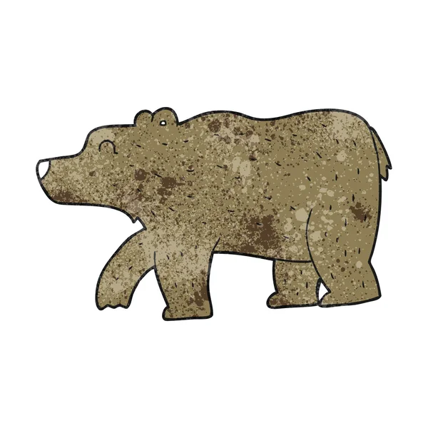 Texturált rajzfilm medve — Stock Vector