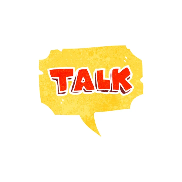 Retro cartoon talk symbool — Stockvector