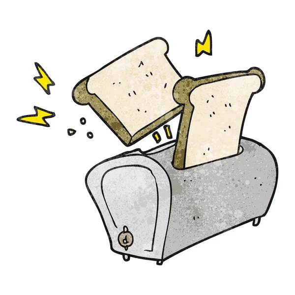 Texturierter Cartoon-Toaster — Stockvektor