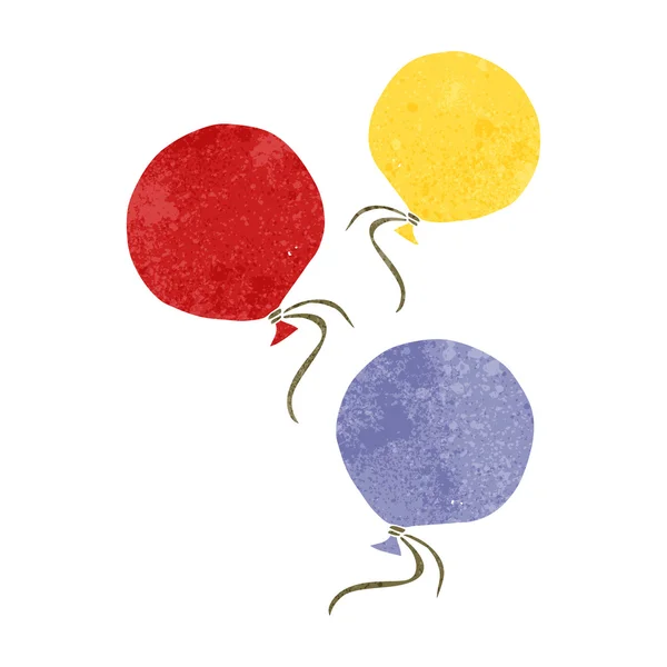 Retro kreskówka balony — Wektor stockowy