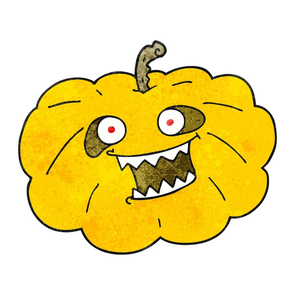 Calabaza de Halloween de dibujos animados texturizados — Archivo Imágenes Vectoriales