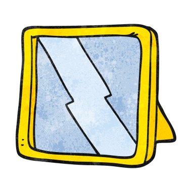 dokulu karikatür ayna