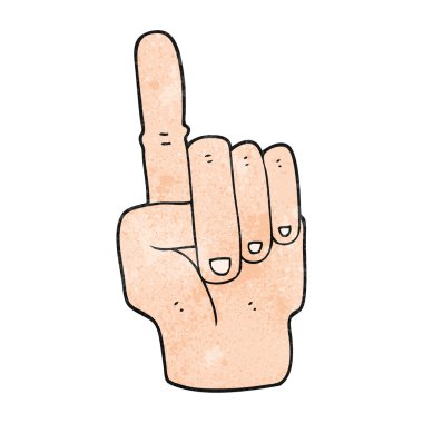 el işaret dokulu çizgi film