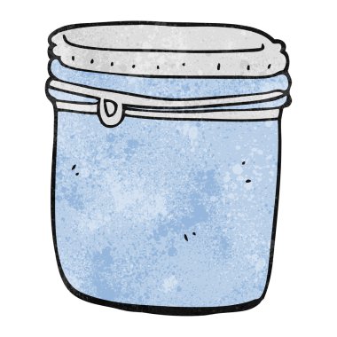 dokulu karikatür kavanoz