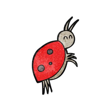 dokulu karikatür uğur böceği