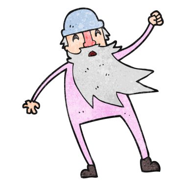 dokulu karikatür ihtiyar termal iç giyim