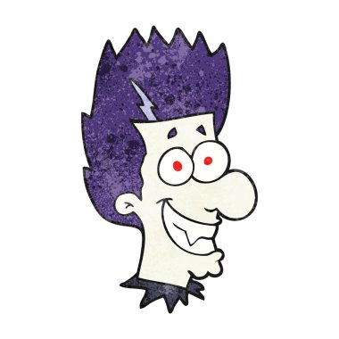 dokulu karikatür sırıtan vampir