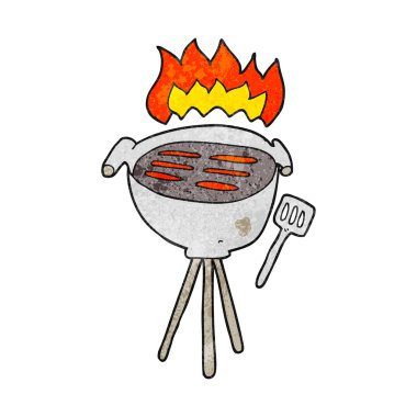 dokulu karikatür Barbekü
