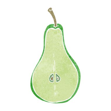 Retro çizgi film yarım armut