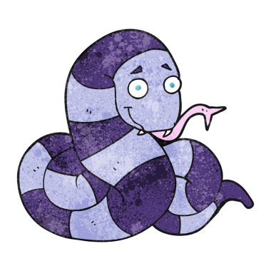 dokulu karikatür yılan