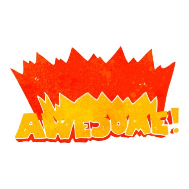 Harika retro karikatür sembolü