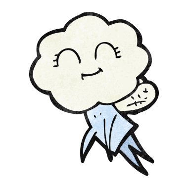 dokulu karikatür büyülü yaratık