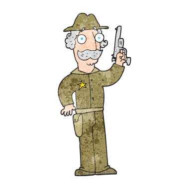 dokulu karikatür Şerif