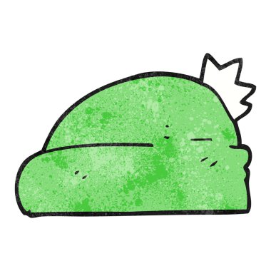 dokulu karikatür şapka